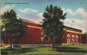 Canada Art Gallery Toronto Canada Linen Postcard C207