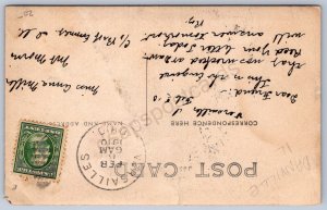 K27/ Versailles Ohio RPPC Postcard c1910 Railroad Wreck Disaster 352
