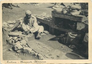 Post card Eritrea Asmara Abissino street seller