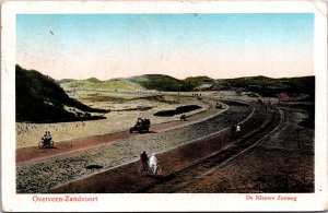 Netherlands Overveen Zandvoort De Nieuwe Zeeweg Vintage Postcard C025