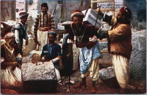 Stone Masons In Jerusalem Palestine Postcard C033