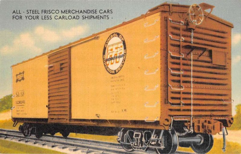 Frisco Lines Merchandise Train Car Vintage Postcard AA46366 