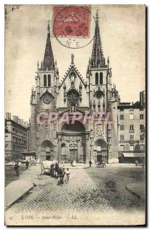 Old Postcard Lyon Saint Nizier
