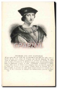 Old Postcard Charles VIII said the & # 39Affable