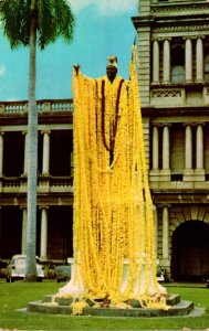 Hawaii Honolulu King Kamehameha Statue 1980