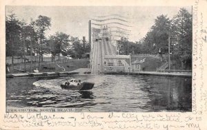 North Beach New York Amusement Park The Chutes Vintage Postcard JI658300