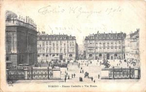 Br35327 Torino Piazza Castello e Via Roma italy