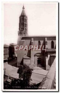 Old Postcard Motaubaun The bell tower of St. Jacques Church I