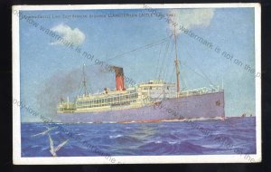 UC243 - Union Castle Liner - Llanstephan Castle - postcard