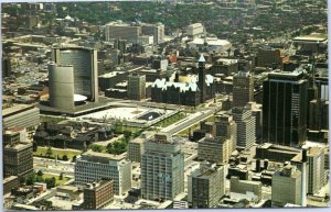 postcard Toronto Ontario Canada -  aerial view