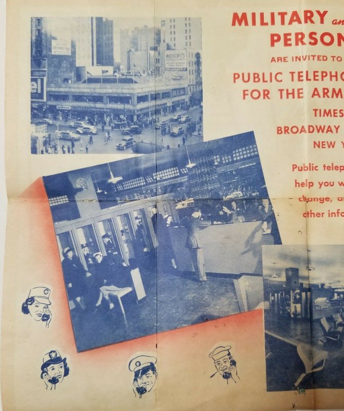 New York Subway Map Given to 1940s Military Recruits from NY Telephone Company