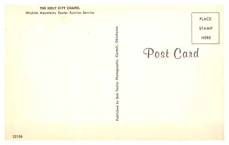 Postcard CHURCH SCENE Cordell Oklahoma OK AT2416