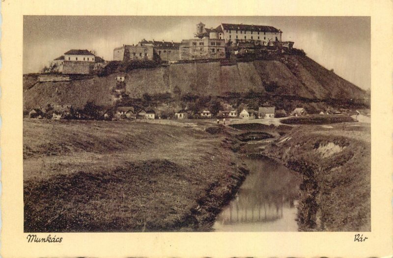 Postcard Ukraine Munkacs fortress view