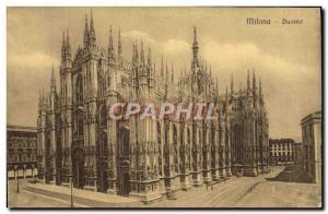 Old Postcard Milano Duoma
