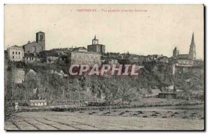 Parthenay Old Postcard General view taken Garennes