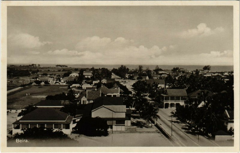 PC CPA MOZAMBIQUE / PORTUGAL, BEIRA BIRD'S EYE VIEW, VINTAGE POSTCARD (b13407)