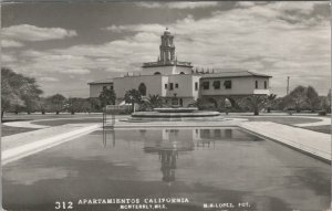 RPPC Postcard Apartamientos California Monterrey Mexico