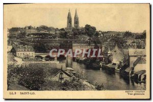 Postcard Old Saint Lo Vue Generale