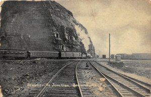 G5/ Brownsville Pennsylvania Postcard 1908 Brownsville Junction Railroad