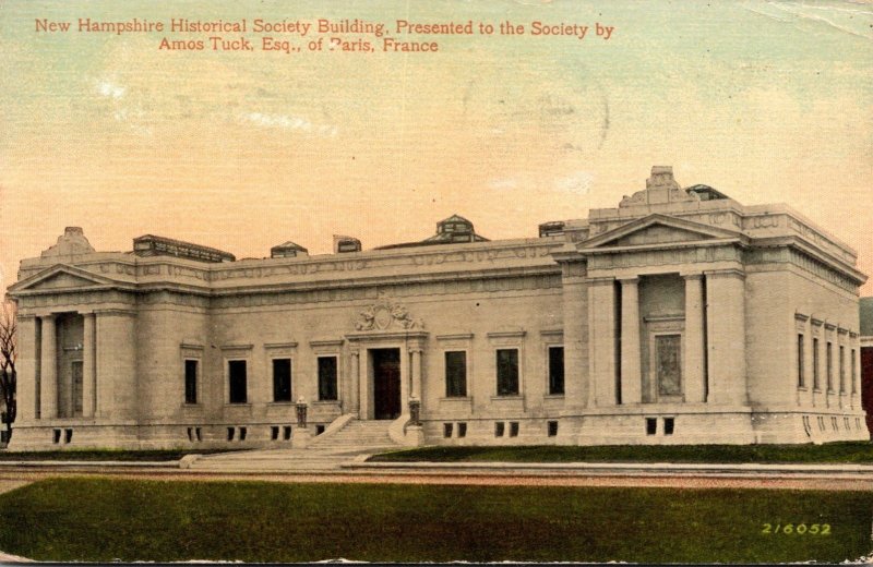 New Hampshire Concord New Hampshire Historical Society Building 1910
