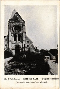 CPA Roye sur Matz L'Eglise bombardee FRANCE (1014445)