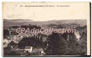 Postcard Old BOURBONNE Les Bains Panoramic