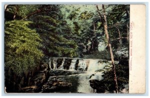 1908 Waterfall, Bronk River, New York City New York NY Antique Posted Postcard 