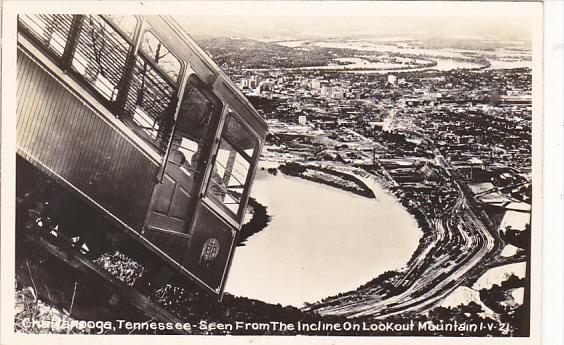 Tennessee Chattanooga Scene From The Incline On Lookout Mountain Real Photo