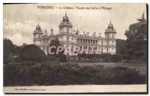 Postcard Old Ferrieres Chateau Facade of Salles Eating