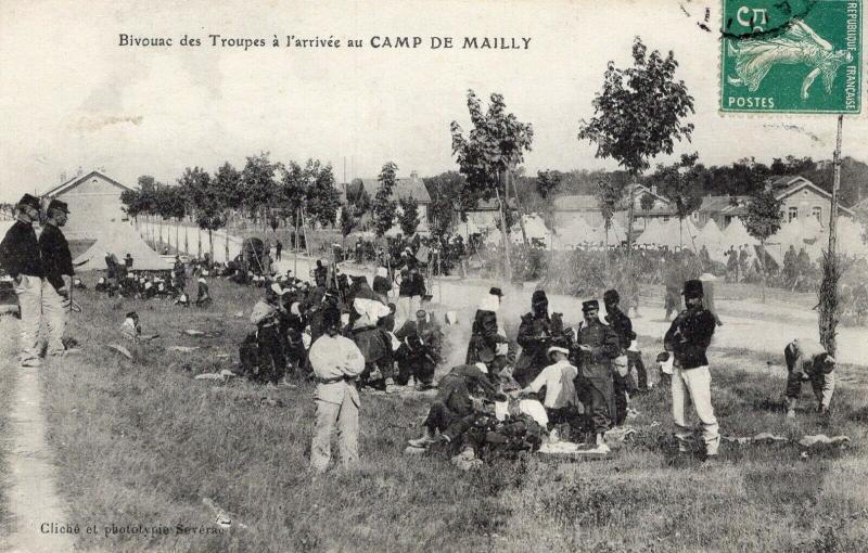 Military WW1 Bivouac des Troupes a l'arrivee au Camp de Mailly 01.37