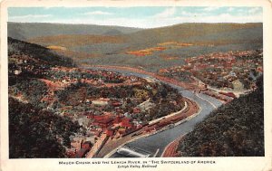 Lehigh Valley Railroad, Lehigh River Mauch Chunk, Pennsylvania PA  