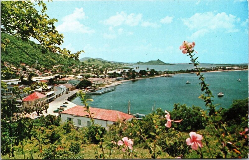 Marigot St Martin FWI Capital French Saint Maarten VTG Postcard UNP Caribbean 