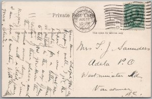 Scene at Experimental Farm Brandon Manitoba 1908 Postcard H81