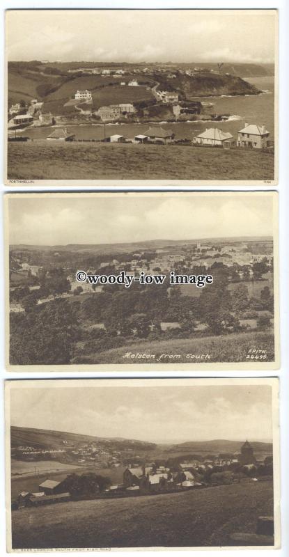 tb0222 - Cornwall - The Bees from High Rd, Helston & Porthmellin - 3 postcards