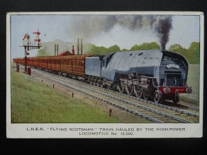 L&NER London & North Eastern Railway LOCO No.10000 FLYING SCOTAMAN Old Postcard