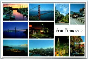 Postcard - Many Scenes in San Francisco, California