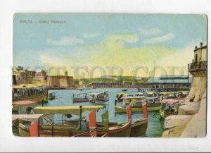 3147257 MALTA Grand Harbour Vintage postcard