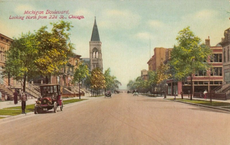 CHICAGO , Illinois, 1900-10s ; Michigan Boulevard