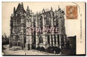Postcard Old Cathedral of Beauvais