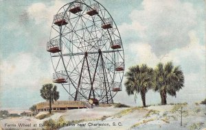 Charleston South Carolina Ferris Wheel At Isle Of Palms, Color Lithograph PC U10