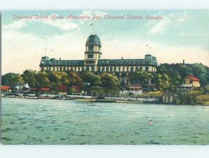 Unused Pre-1907 TOWN VIEW SCENE Thousand Islands Ontario ON o0984