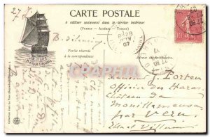 Old Postcard merchant boat