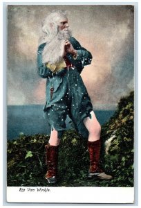 Rip Van Winkle Postcard Old Man White Long Hair c1905 Unposted Antique