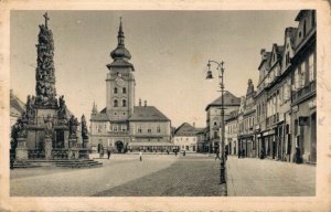 Czech Republic Žatec Saaz Ringplatz mit Rathaus Zatec Postcard 03.02