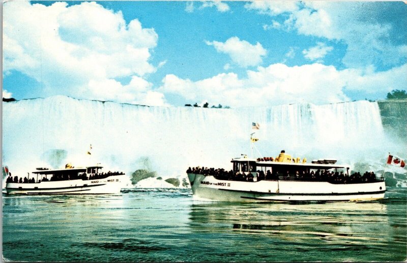 Maid Mist Niagara Falls Voyage American Falls Postcard Buffalo New York Unposted 