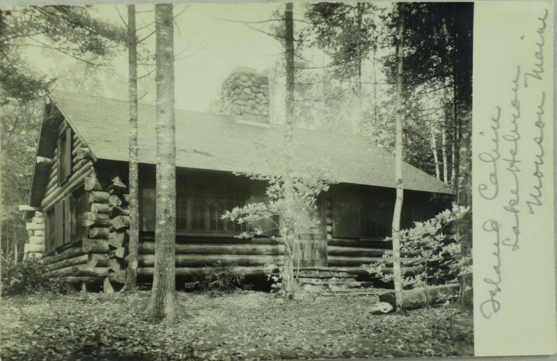 C. 1910 RPPC, Lake Hebron, Monson, ME. Vintage Postcard F29