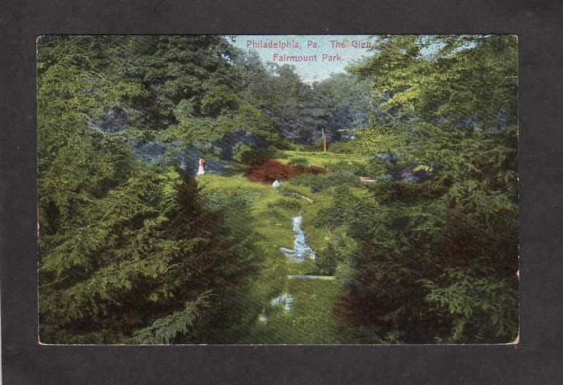 PA Glen Falls Fairmount Park Philadelphia Pennsylvania Vintage 1908 Postcard