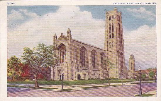 Illinois Chicago University Of Chicago Chapel 1937