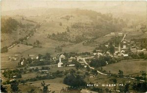 PA, South Gibson, Pennsylvania, Town View, RPPC