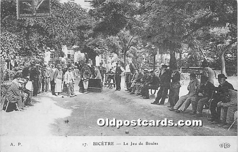 Bicetre, Le Jeu de Boules Lawn Bowling 1987 